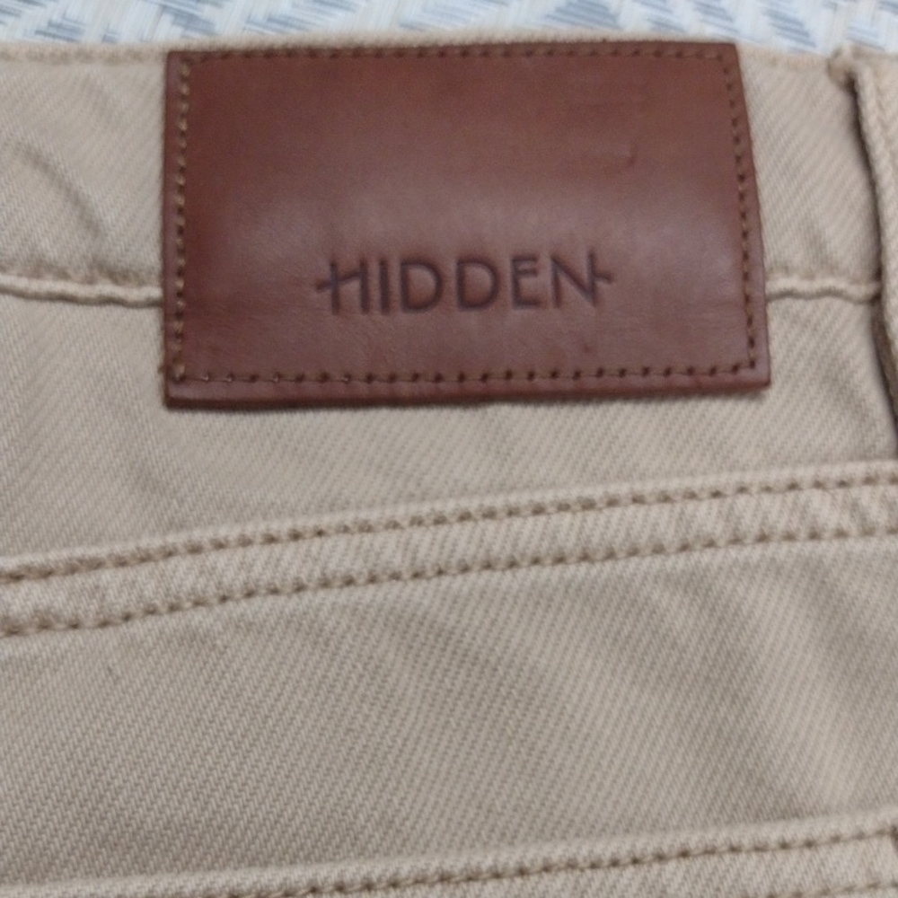 Hidden Women Khaki Cropped Wide-Leg Jeans Size 29 - Picture 5 of 15